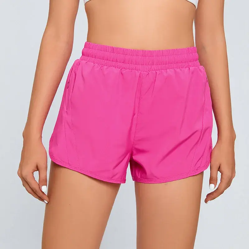 Miniatura: Short deportivo mujer 2 en 1 transpirable, con cordón, suelto y cómodo