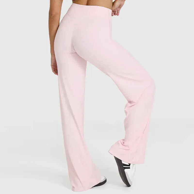 Miniatura: Pantalón yoga mujer verano, cintura alta, pierna recta, suelto y estilizador