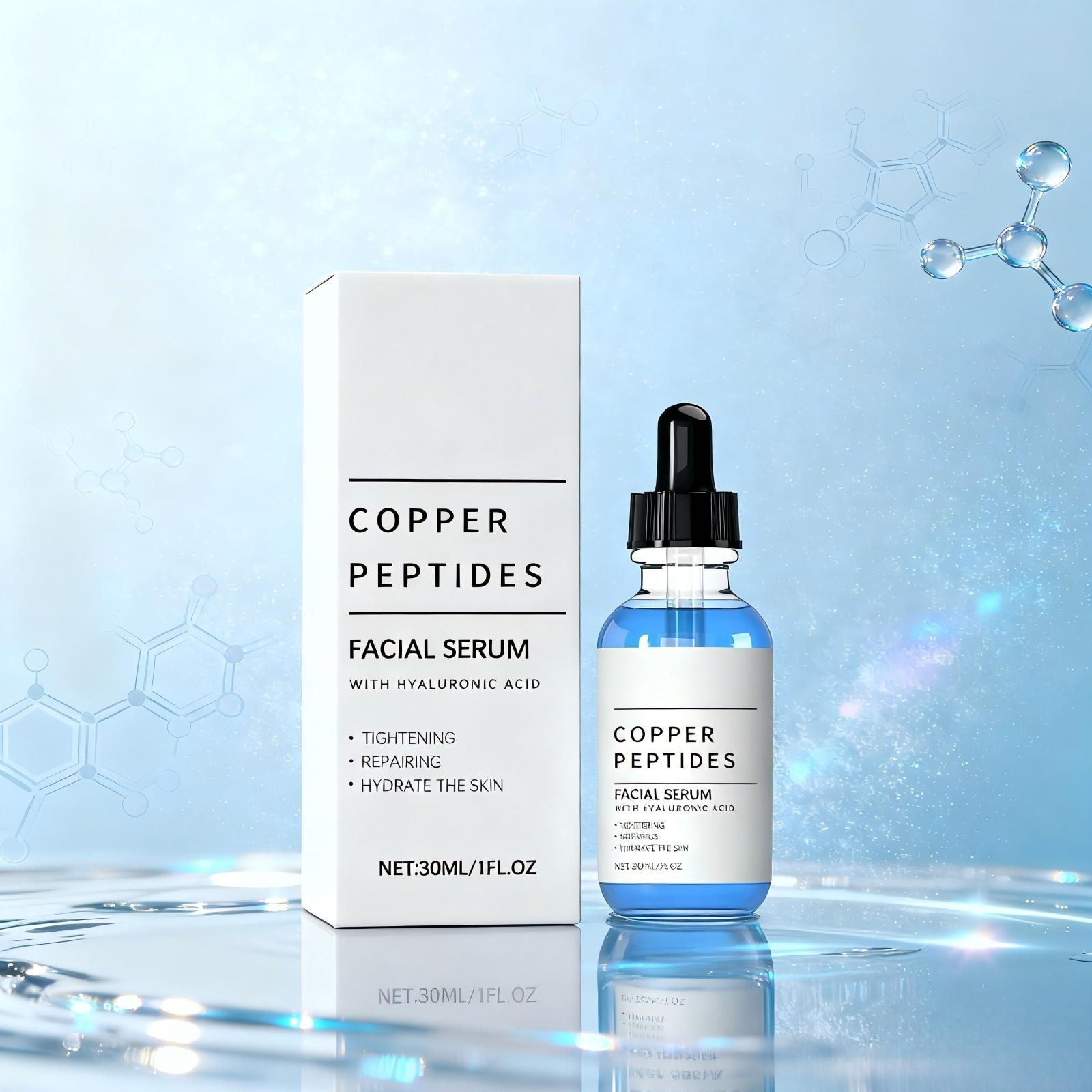 Copper Peptide Serum Anti Wrinkle Remover Antioxidant Tighten Skin Barrier Repai