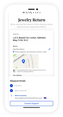 return in process mobile