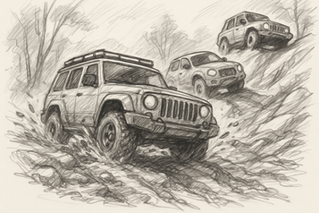 Offroadkjøring på Flittig i morgen med maxitaxi!