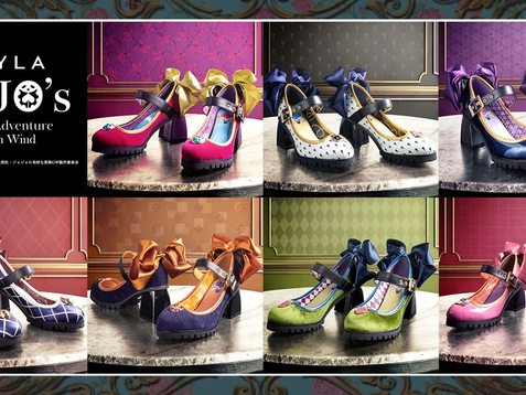 THE LATEST JOJO'S BIZARRE ADVENTURE FASHION COLLAB: GOLDEN WIND PUMPS BY MAYLA