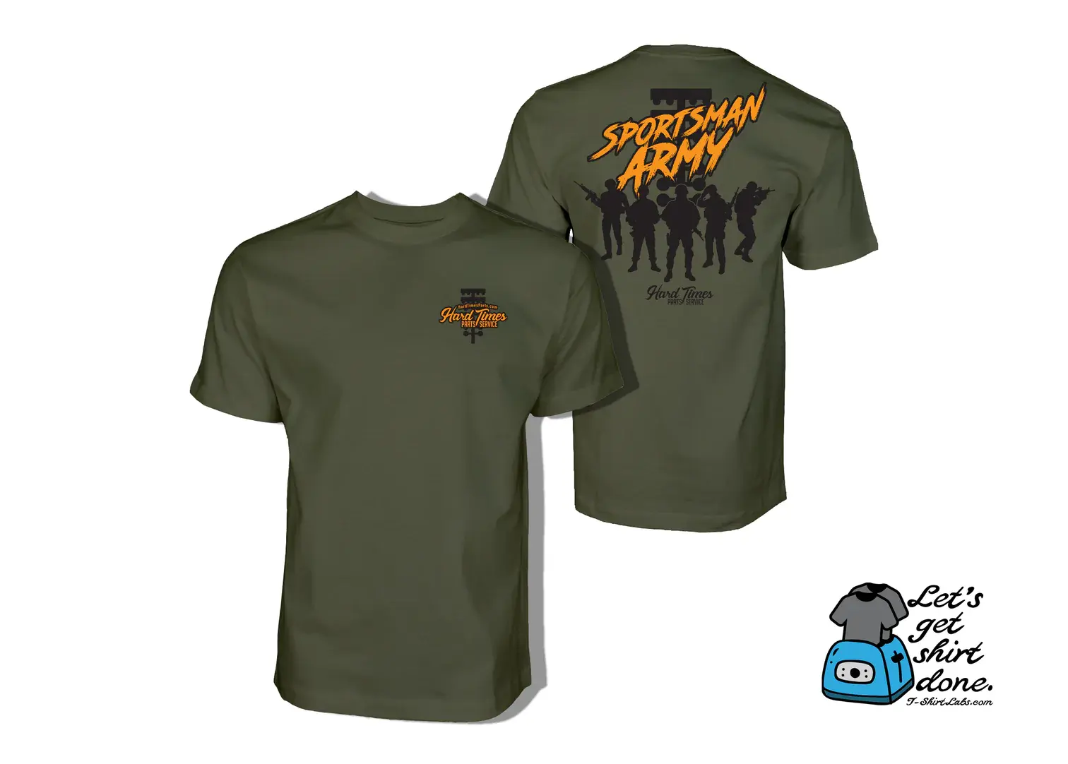 Sportsman Army tshirt from the Dustin Lee Racing collection