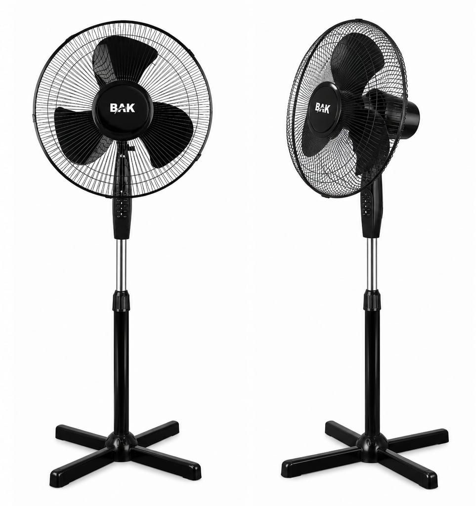 Ventilador de Coluna BAK com Altura Ajustável e Base Reforçada