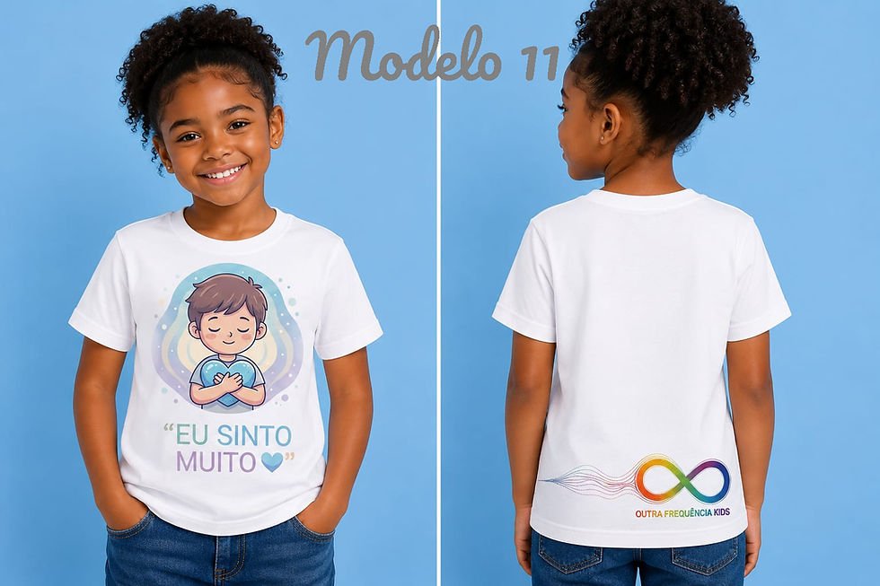 Miniatura: Camiseta Letras D'Art – Coleção Outra Frequência Kids