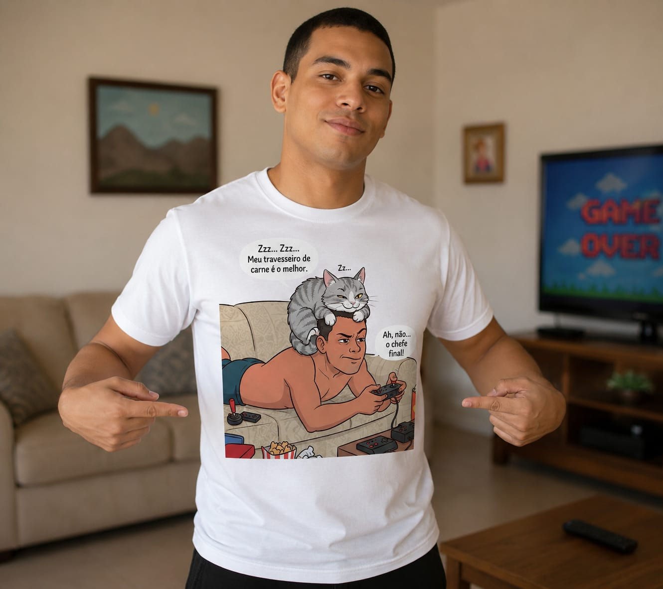 Camiseta Letras D'Art – Coleção Cartoon & Patas