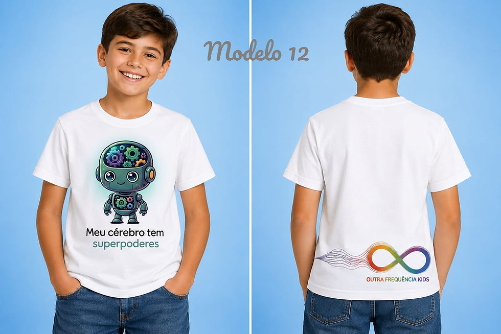 Miniatura: Camiseta Letras D'Art – Coleção Outra Frequência Kids