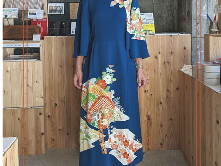 訪問着リメイクドレス