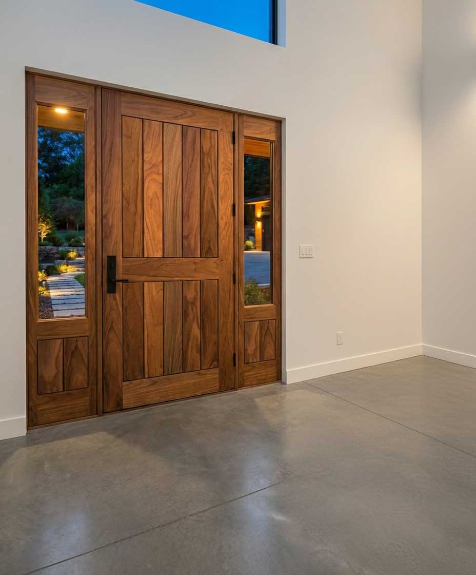 Pattern #491-S with Pattern #581SL Sidelites In Black Walnut