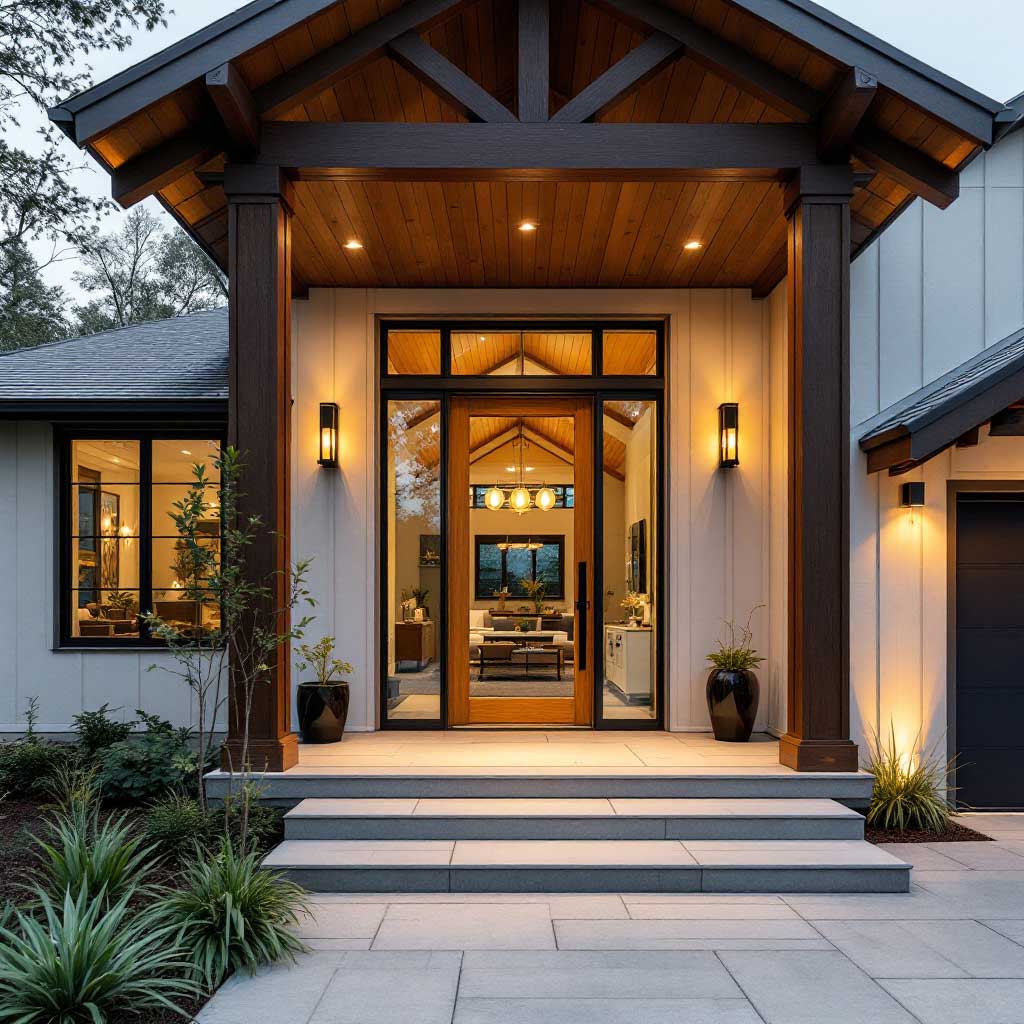 Pattern #110 in VG Fir with Direct Glazed Sidelites and Transoms