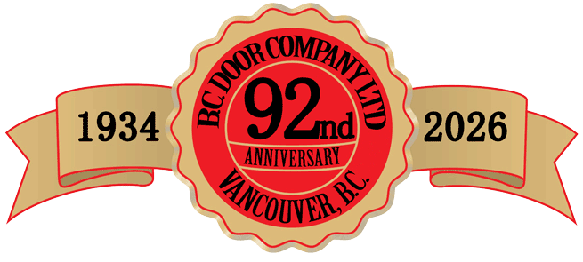 B.C. Door 92nd Anniversary Seal
