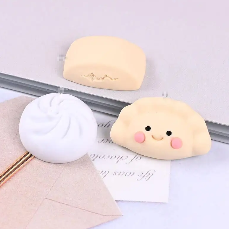 Miniatura: 20pcs/lot Steamed Stuffed Bun Dumplings Resin Cartoon for DIY Jewelry Making Acc