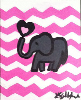 Nursery Pink Elephant