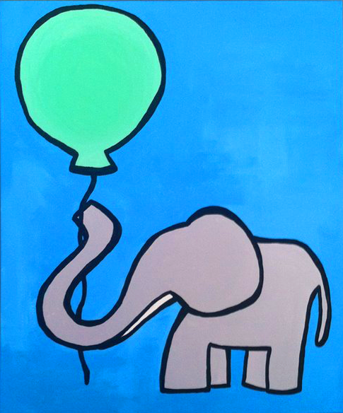 Nursery Elephant Ballon