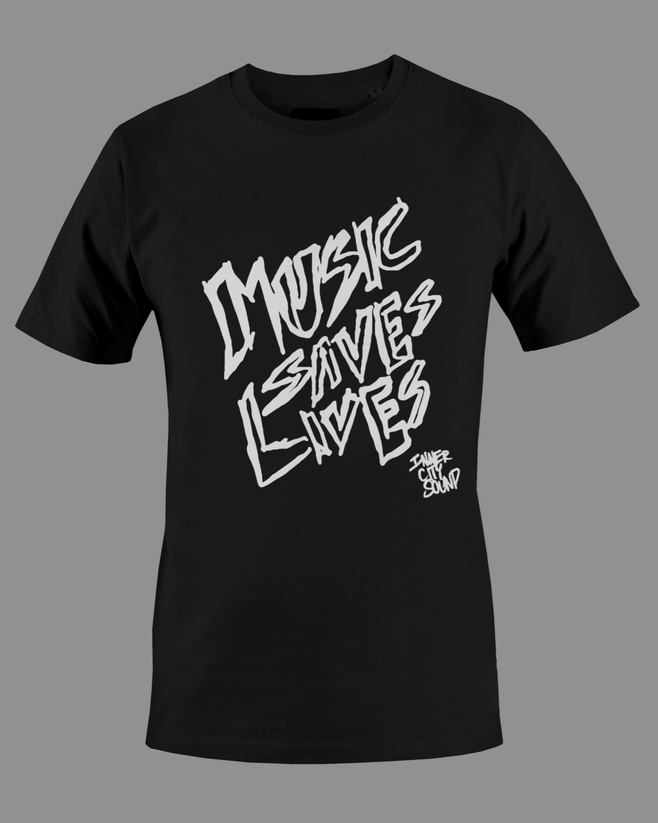 Music Saves Lives Graffiti Tee