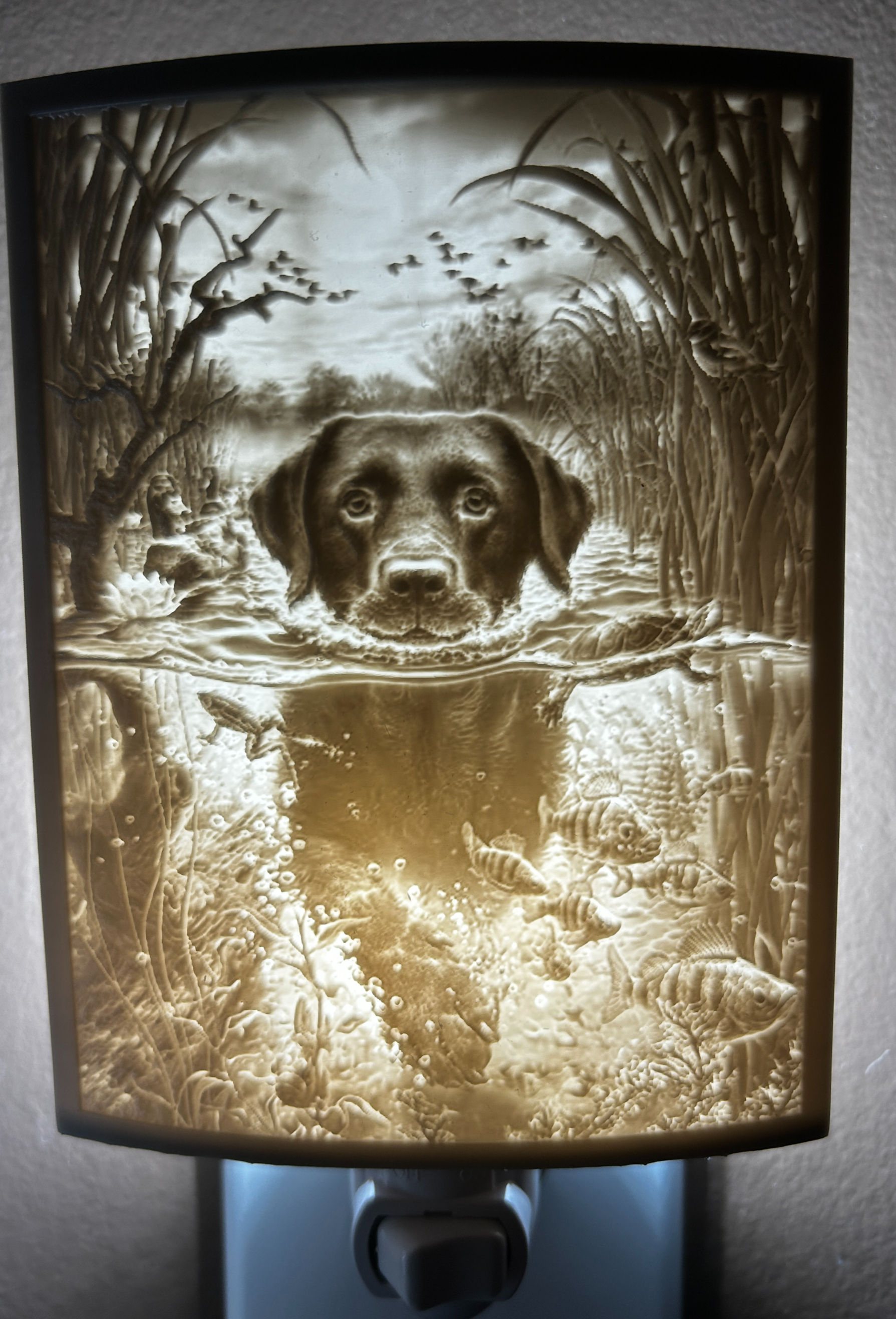 Labrador Dog Unique Custom Made 3D Lithophane Night-Light