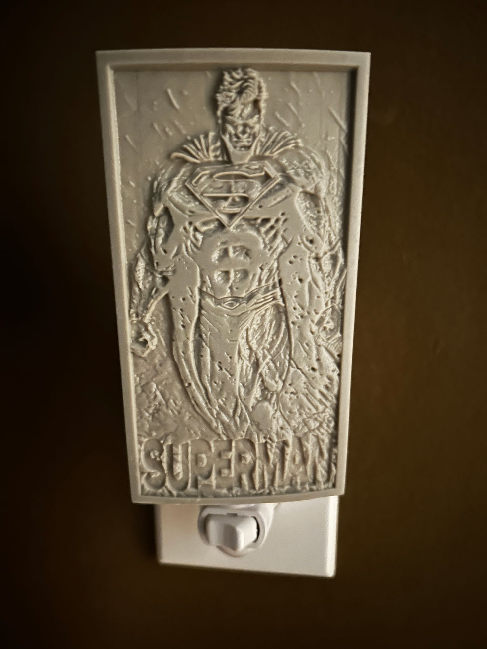 Thumbnail: Superman! Unique Custom Made 3D Lithophane Night-Light