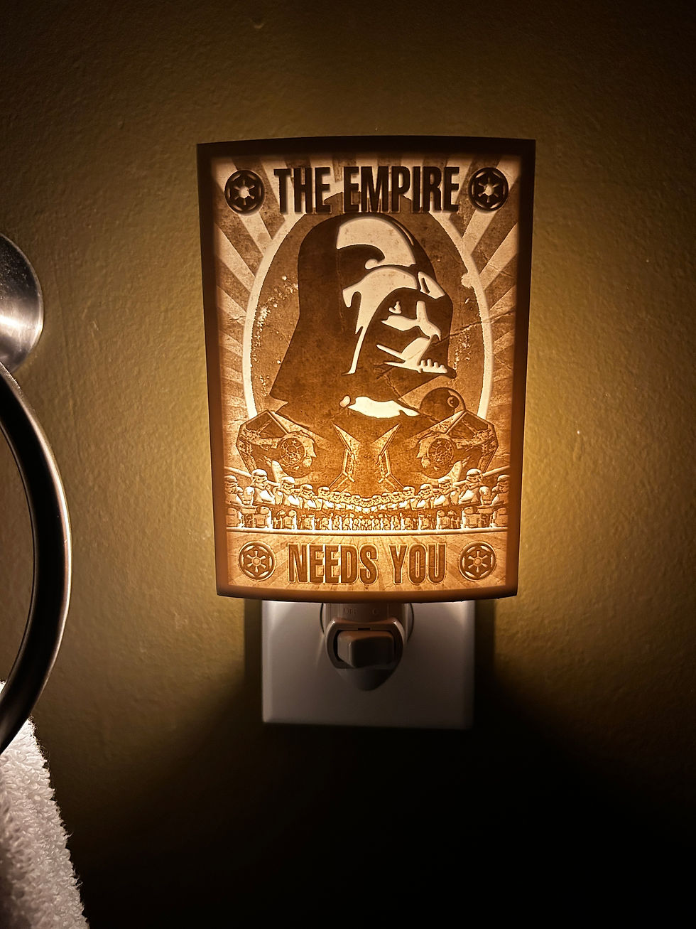 Thumbnail: Join the Empire! Unique Custom Made 3D Lithophane Night-Light