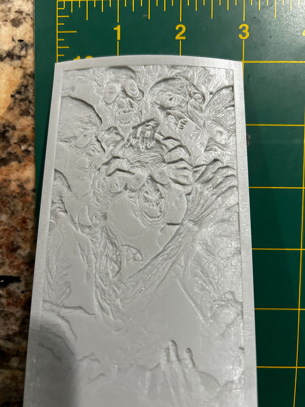 Thumbnail: Clawing his way out Unique Custom Made 3D Lithophane Night-