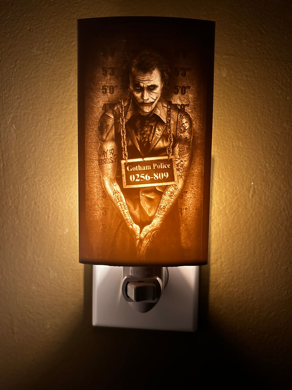 Thumbnail: Joker,Joaquin Phoenix ! Unique Custom Made 3D Lithophane Night-Light