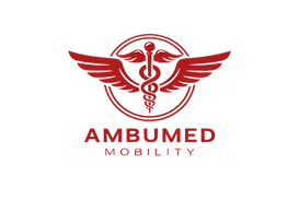 Ambumed Mobility logo – ambulance fabrication and medical mobility solutions