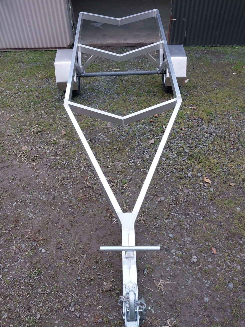 Mild steel galvanised boat trailer