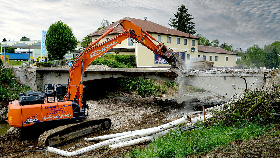 Dürer Bagger bei Abbruch