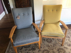 Pair of PK armchairs