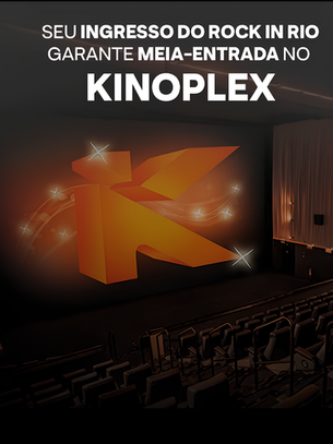 Kinoplex oferece meia-entrada para quem tem ingresso do Rock in Rio 2026