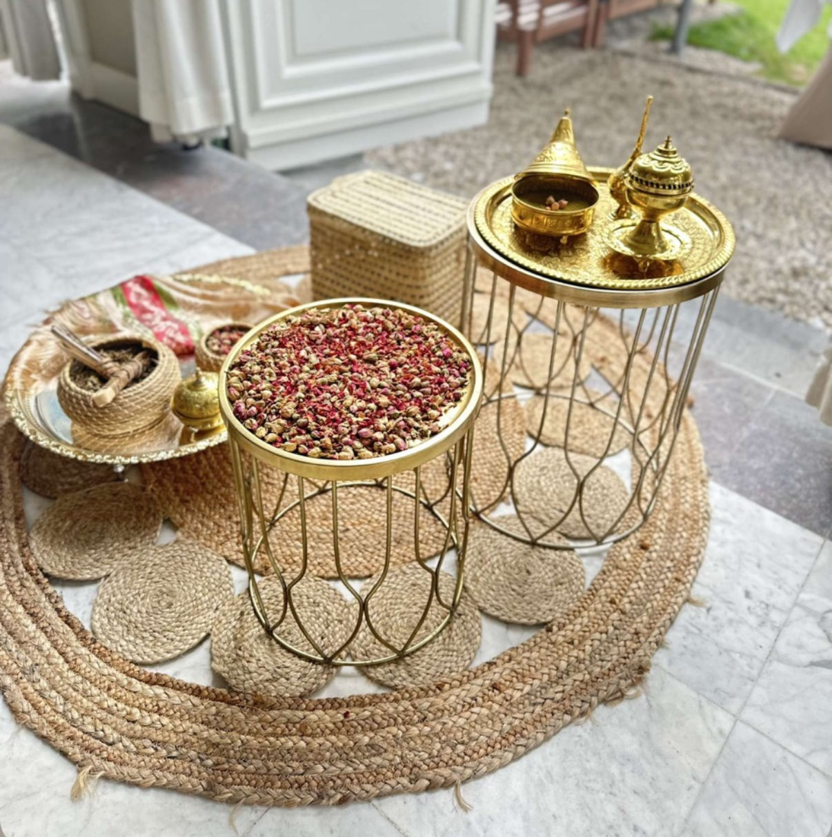 Golden Henna Setting