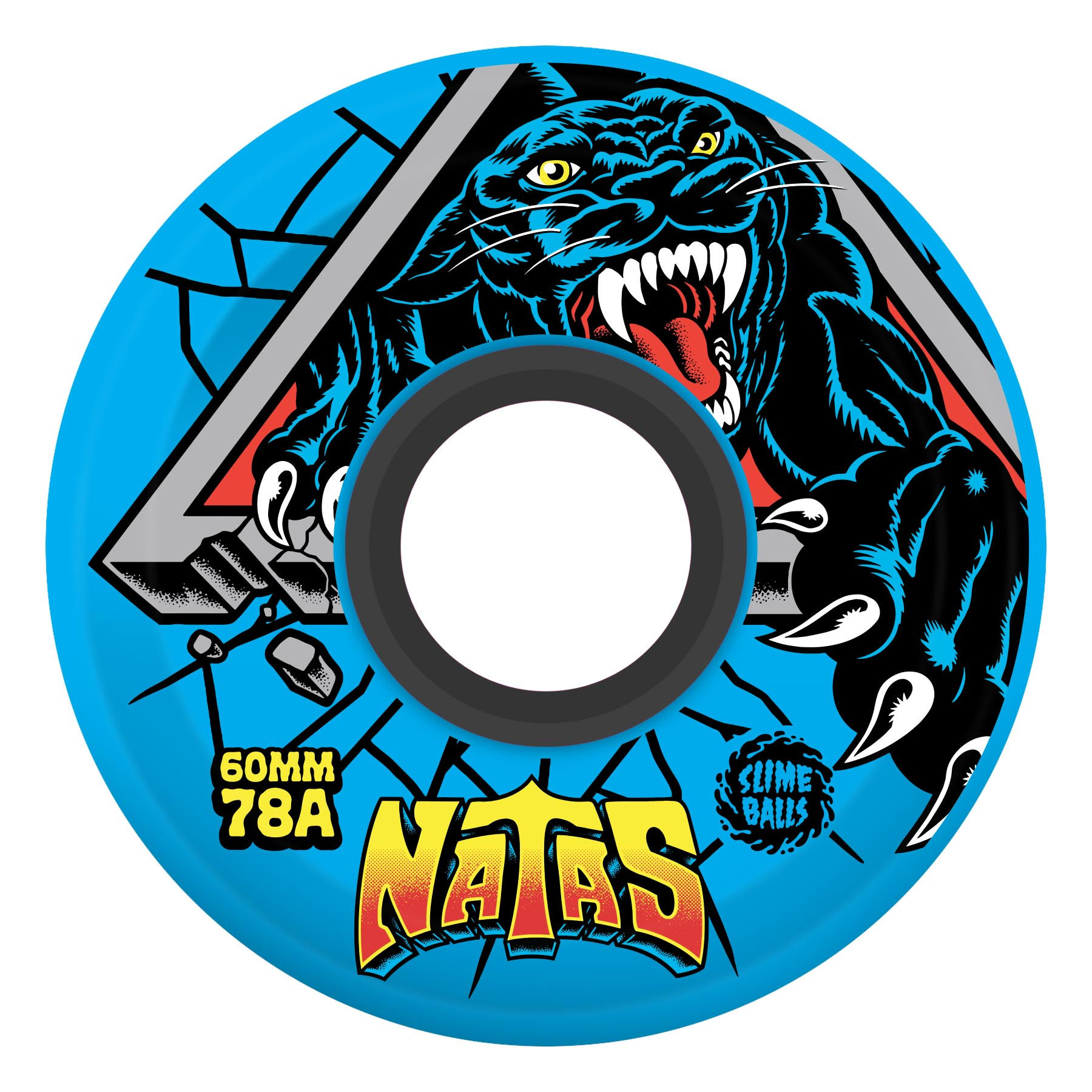 Slime Balls Wheels 60mm Natas Reissue OG Slime Blue 78a