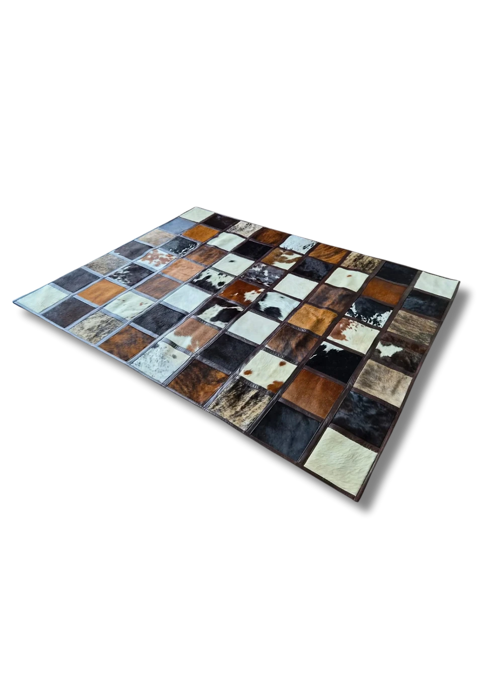 Thumbnail: Nguni Hides | Block Patch Rug | AA Grade