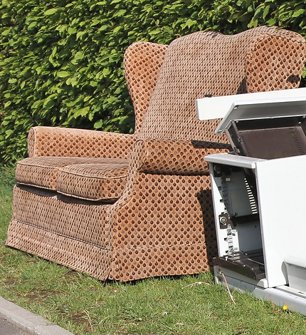 Discarded furniture