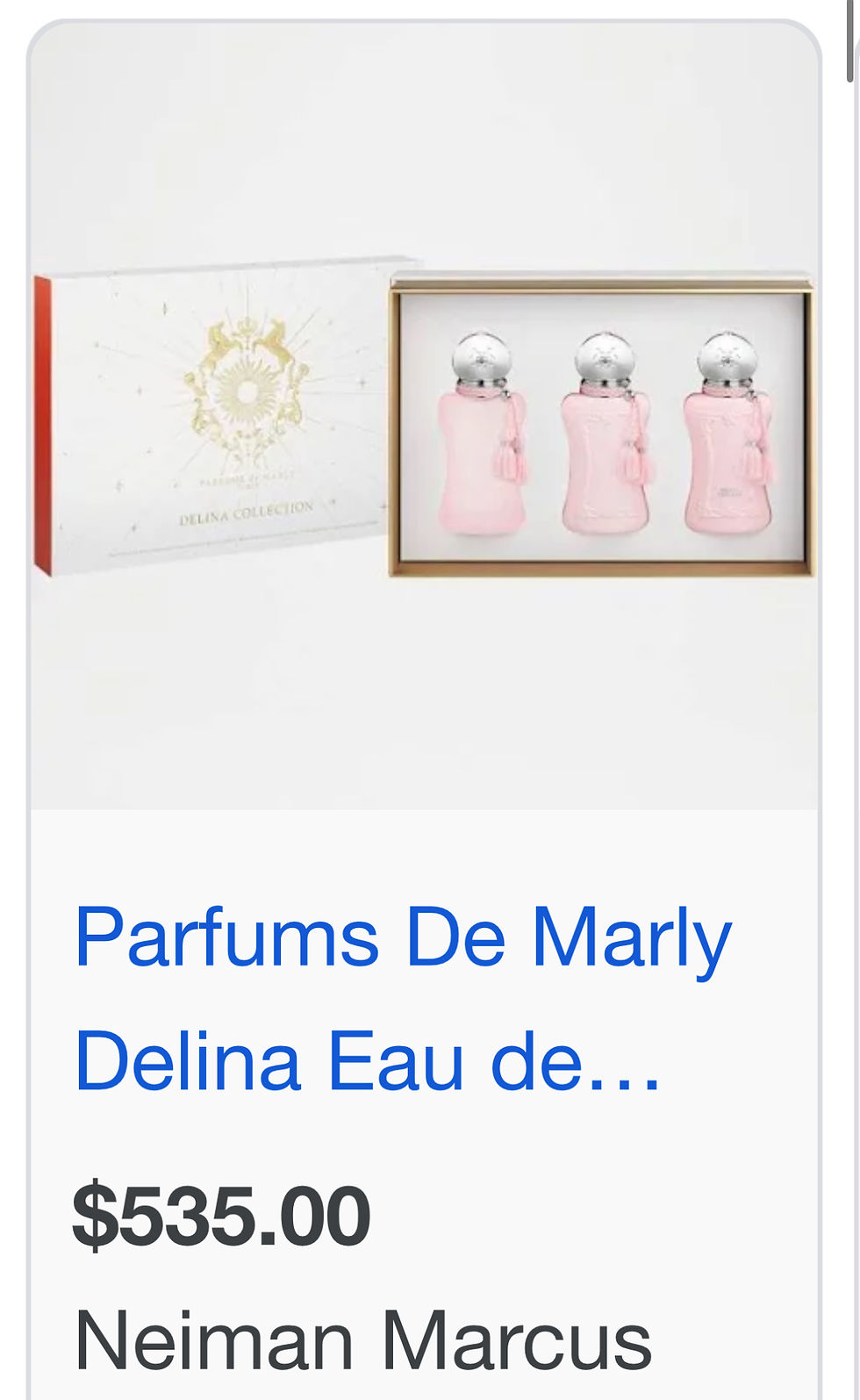 Thumbnail: Parfums de Marly Delina Collection set of 3 
