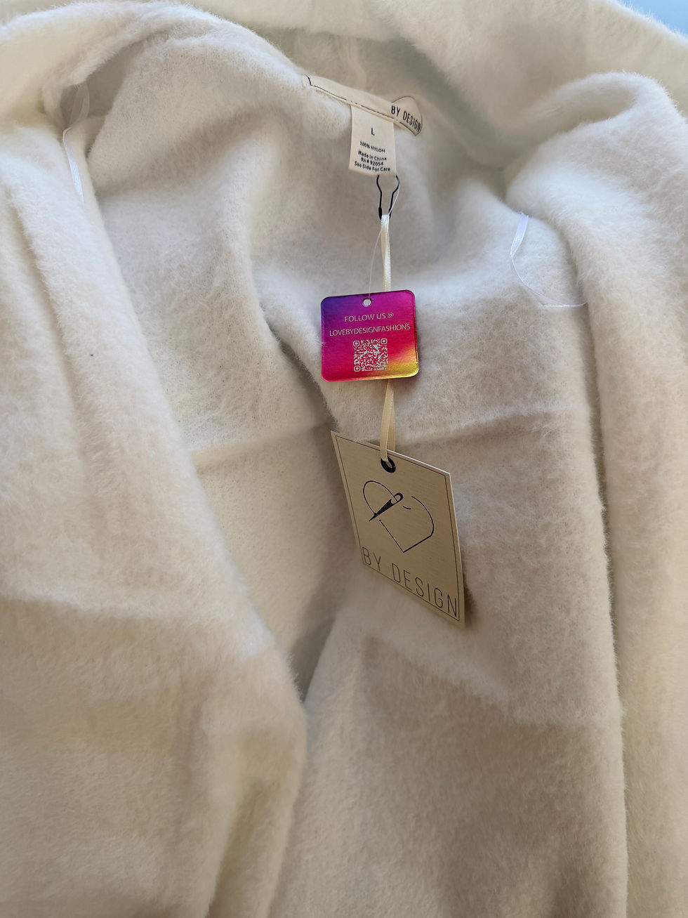 Thumbnail: By Design Mina Open Front eyelash Cardigan size L