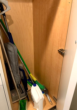 utility closet organization before