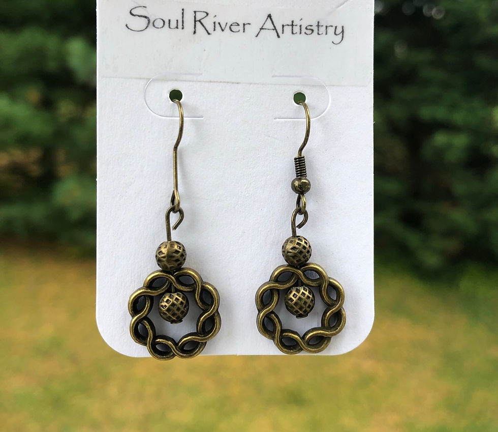 Metal Wreath Earrings