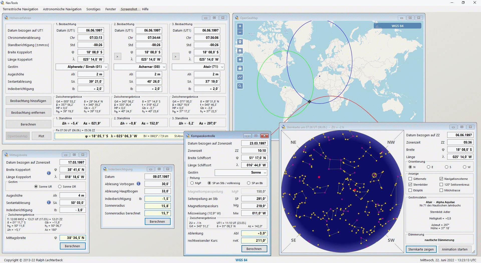 NavTools - Astronomische Navigation