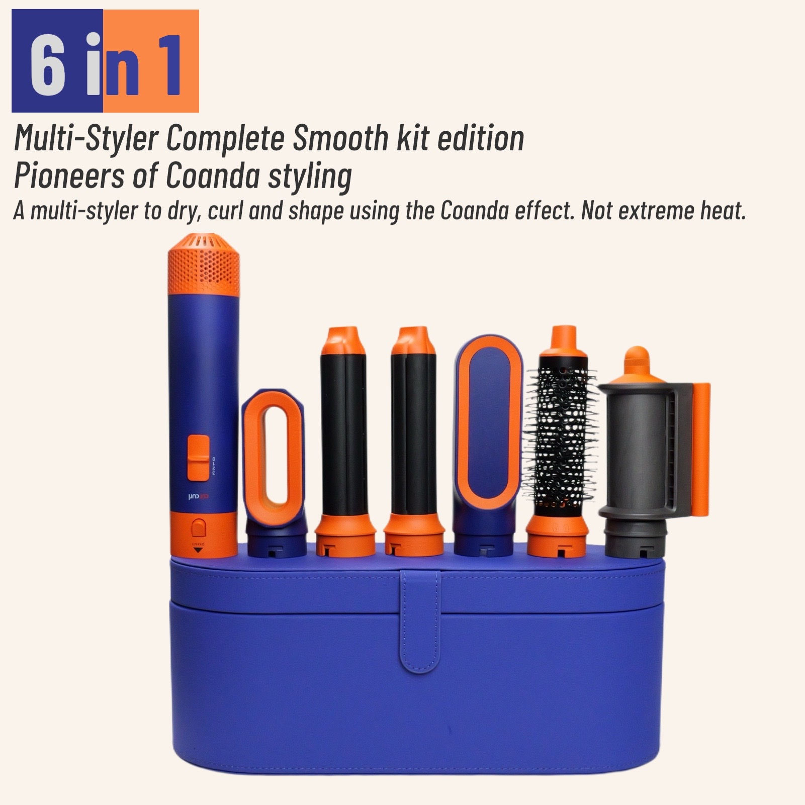 Complete 6-in-1 Air Styling Set with Storage Case
