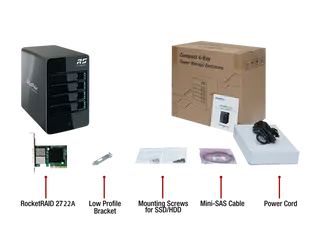 RocketStor 6414TS 4-Bay Q-SATA Turbo RAID Tower Enclosure RocketStor 6414TS 4-Bay Q-SATA Turbo RAID Tower Enclosure