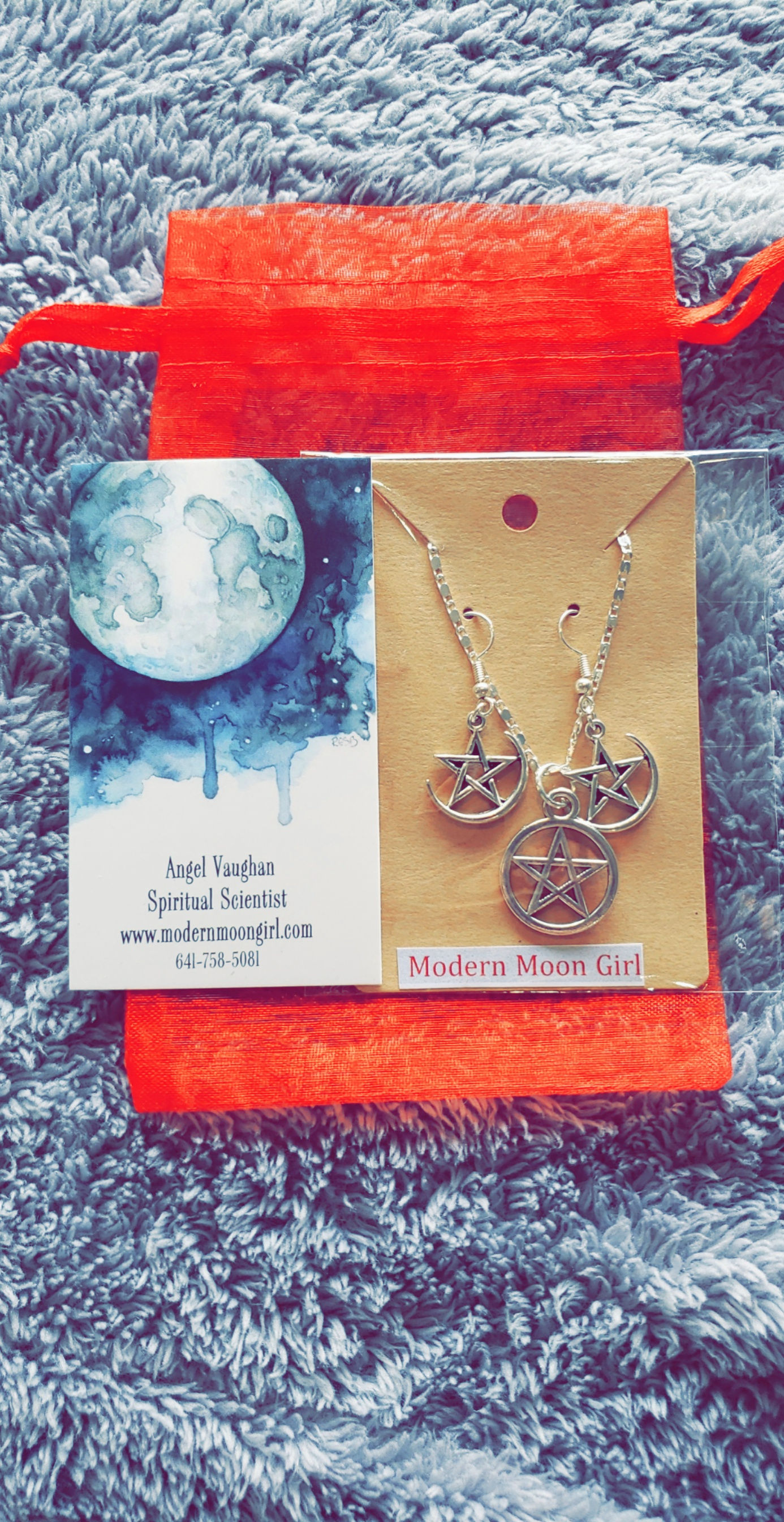 Star Earrings and Necklace 