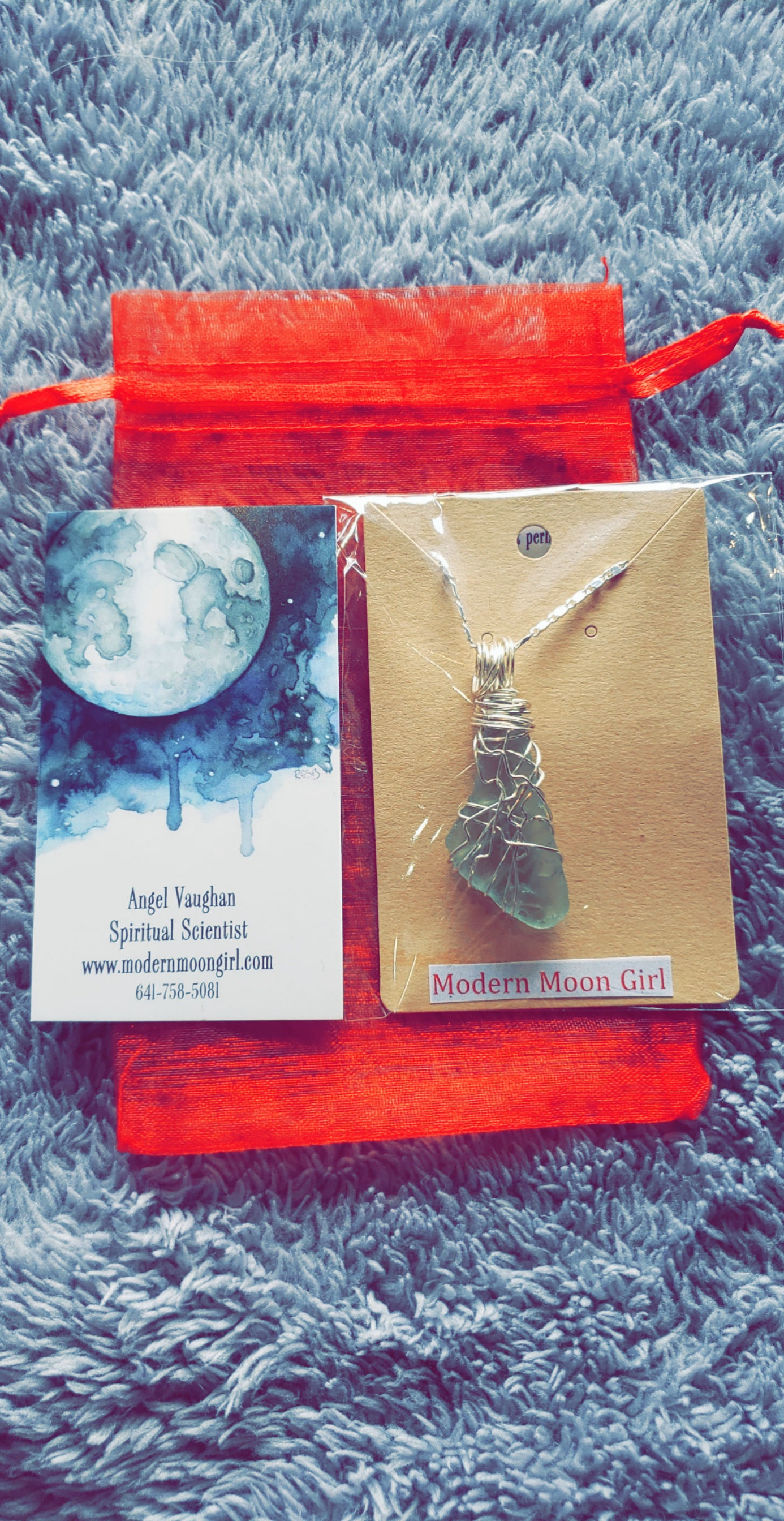 Sea Glass Wrap Necklace