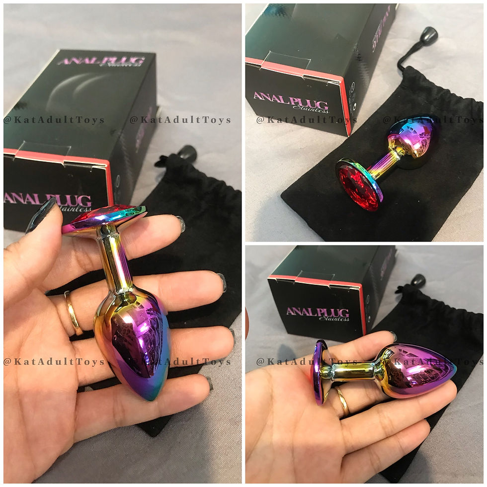Hình thu nhỏ: BUTT PLUG HOLOGRAM KIM LOẠI 