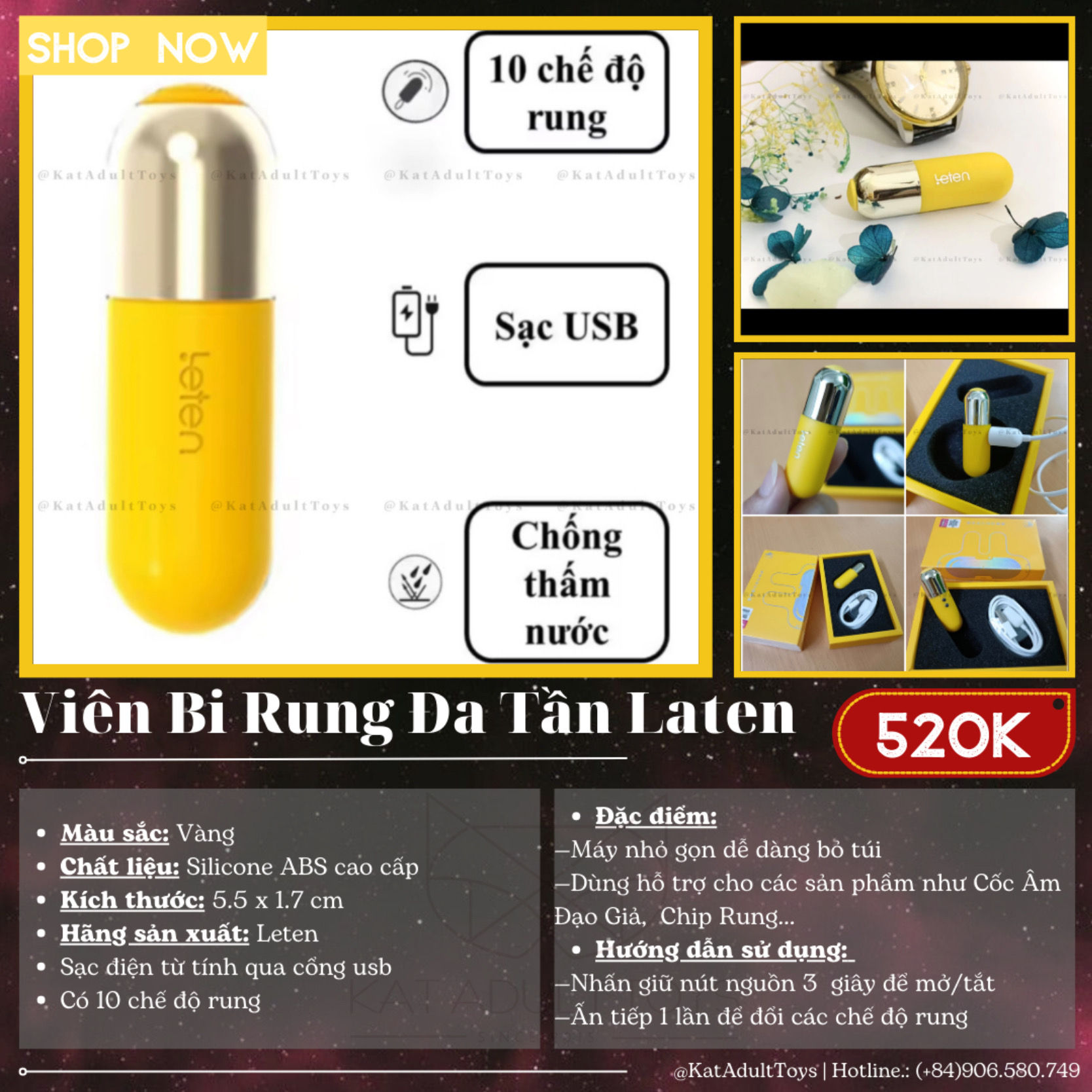 VIÊN BI RUNG ĐA TẦN LETEN