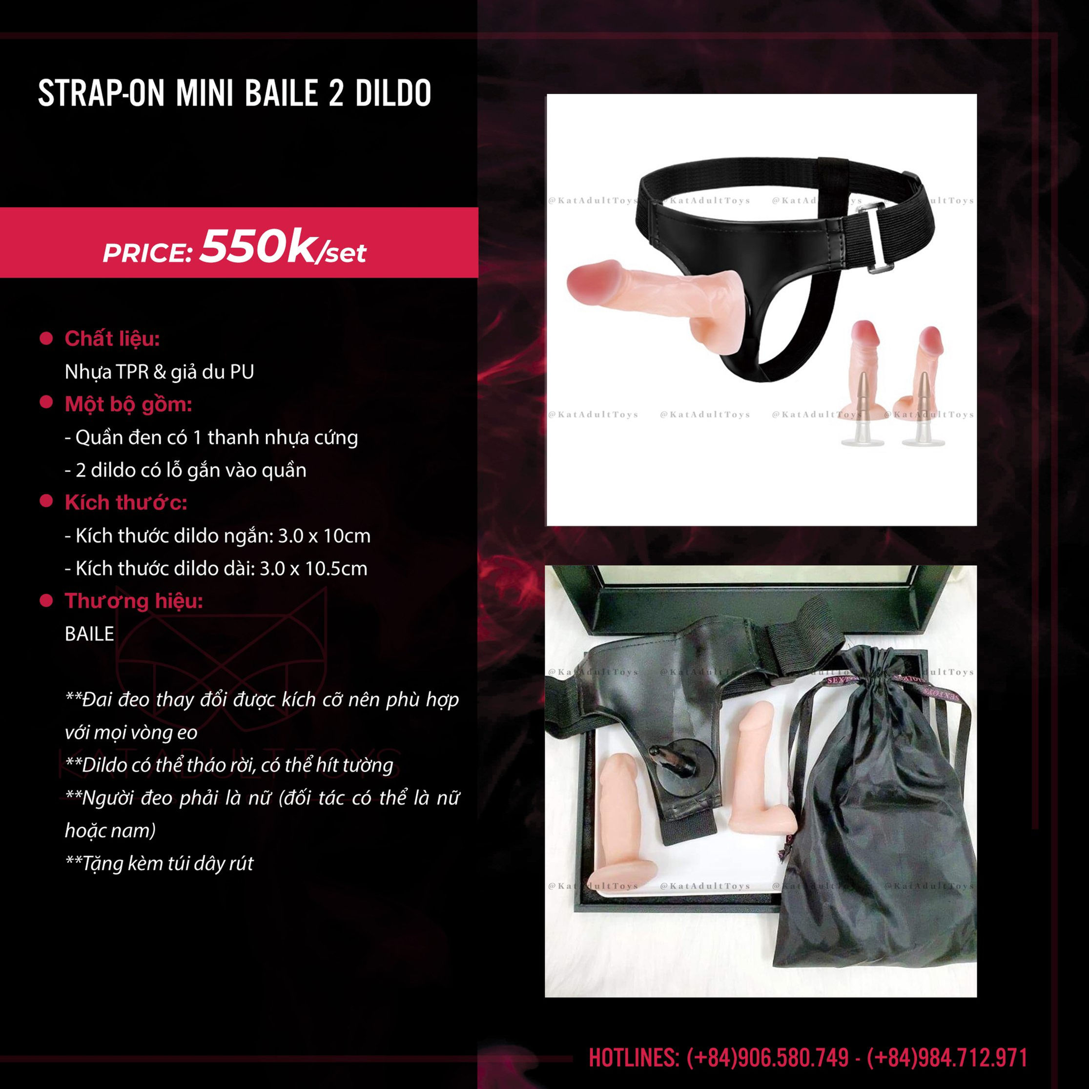 STRAP-ON MINI BAILE 2 DILDO