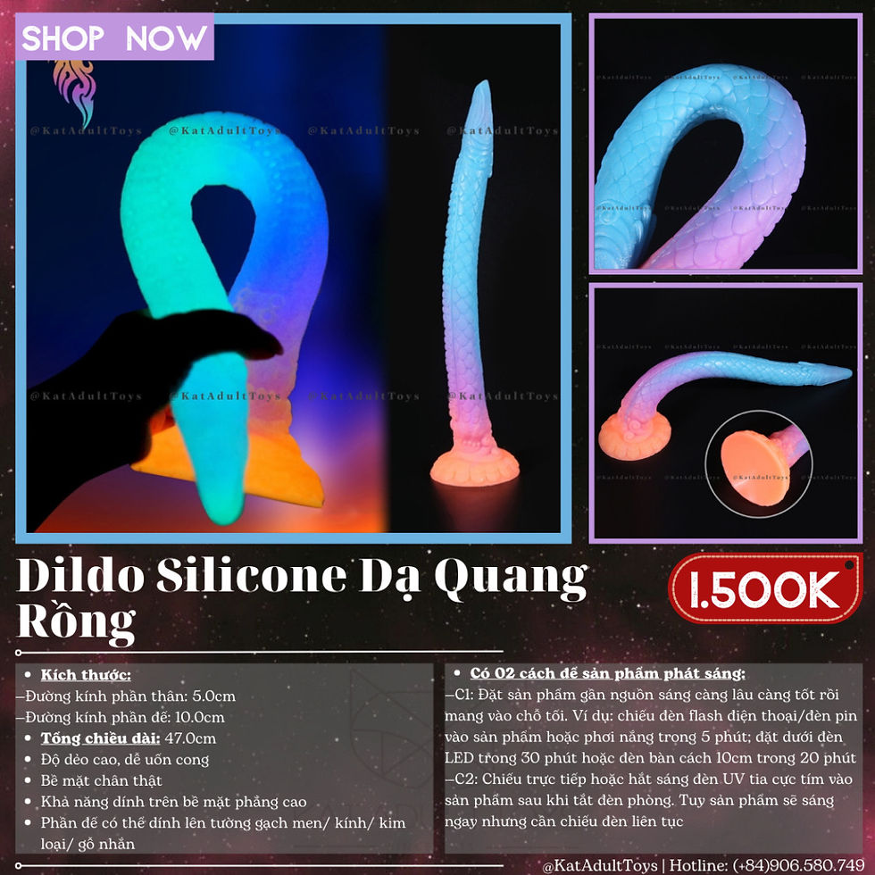 Luminous DRAGON SILICONE DILDO