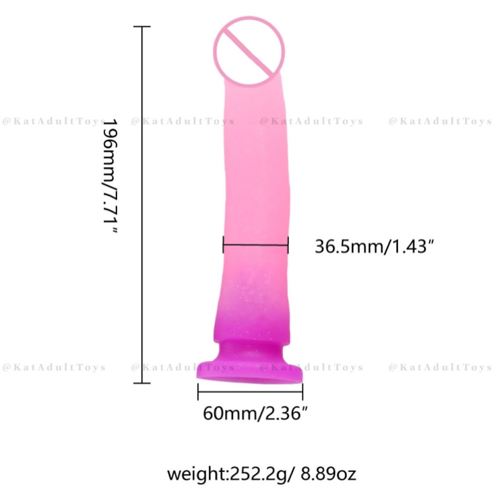 Hình thu nhỏ: DILDO SILICONE OMBRE HỒNG RUNYU