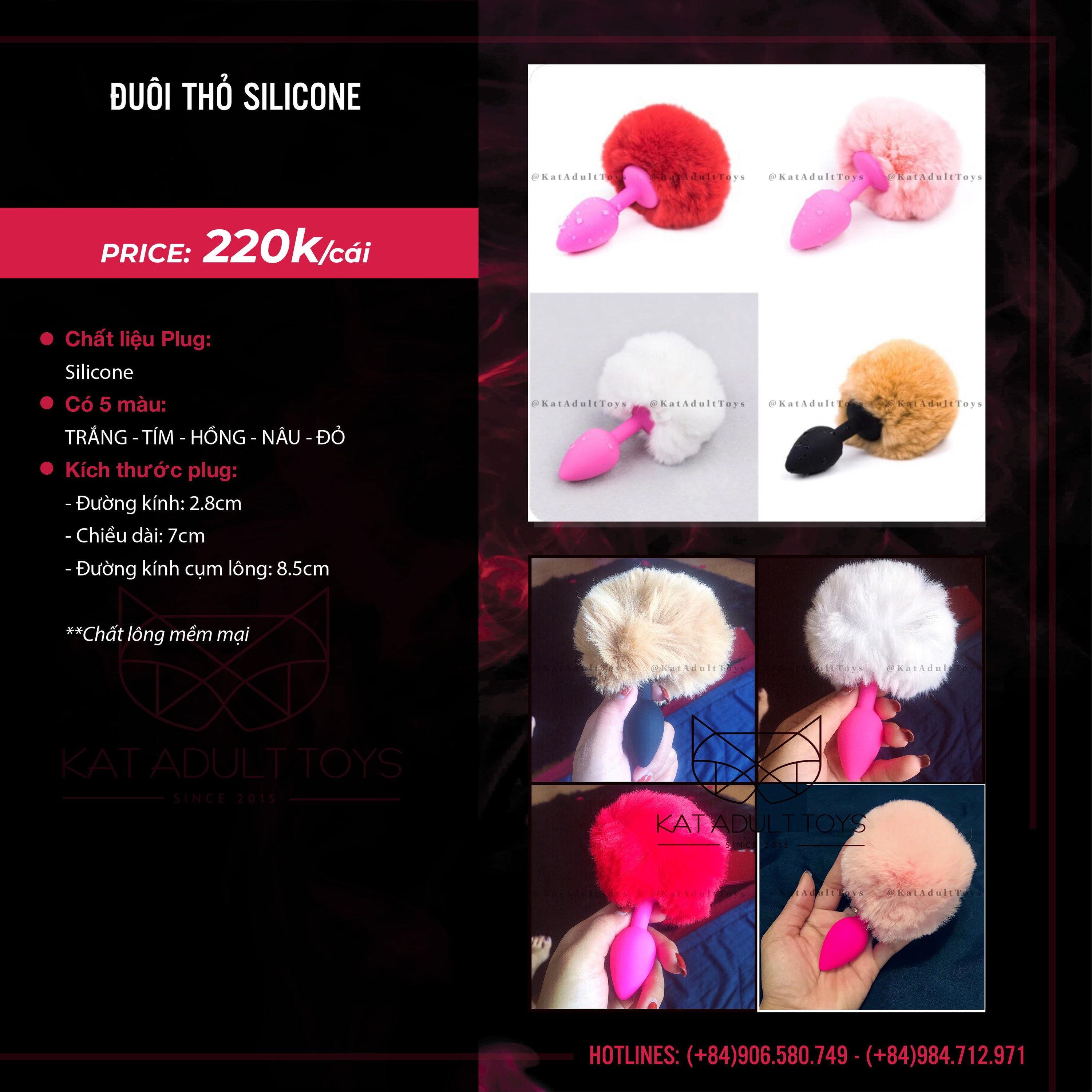 ĐUÔI THỎ SILICONE