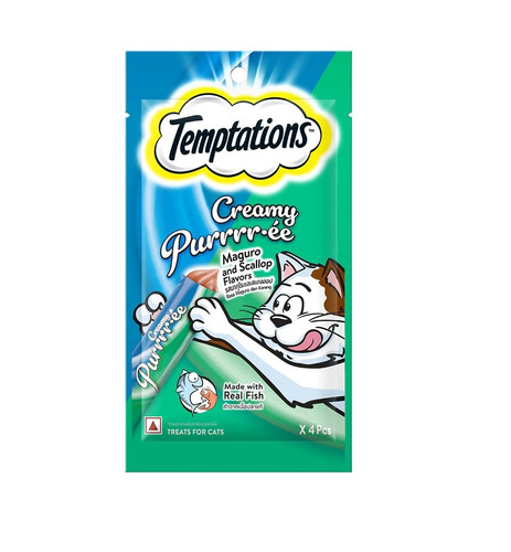 Temptations Creamy Puree (12g x 4) | Paw Lobby