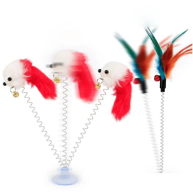 Thumbnail: Suction Cup Stick / Mouse, Feather, Ball Toy